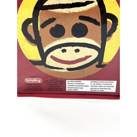 Sock Monkey JACK IN BOX Toy SCHYLLING 2008 Kids Childrens Metal Toys - Picture 9 of 9